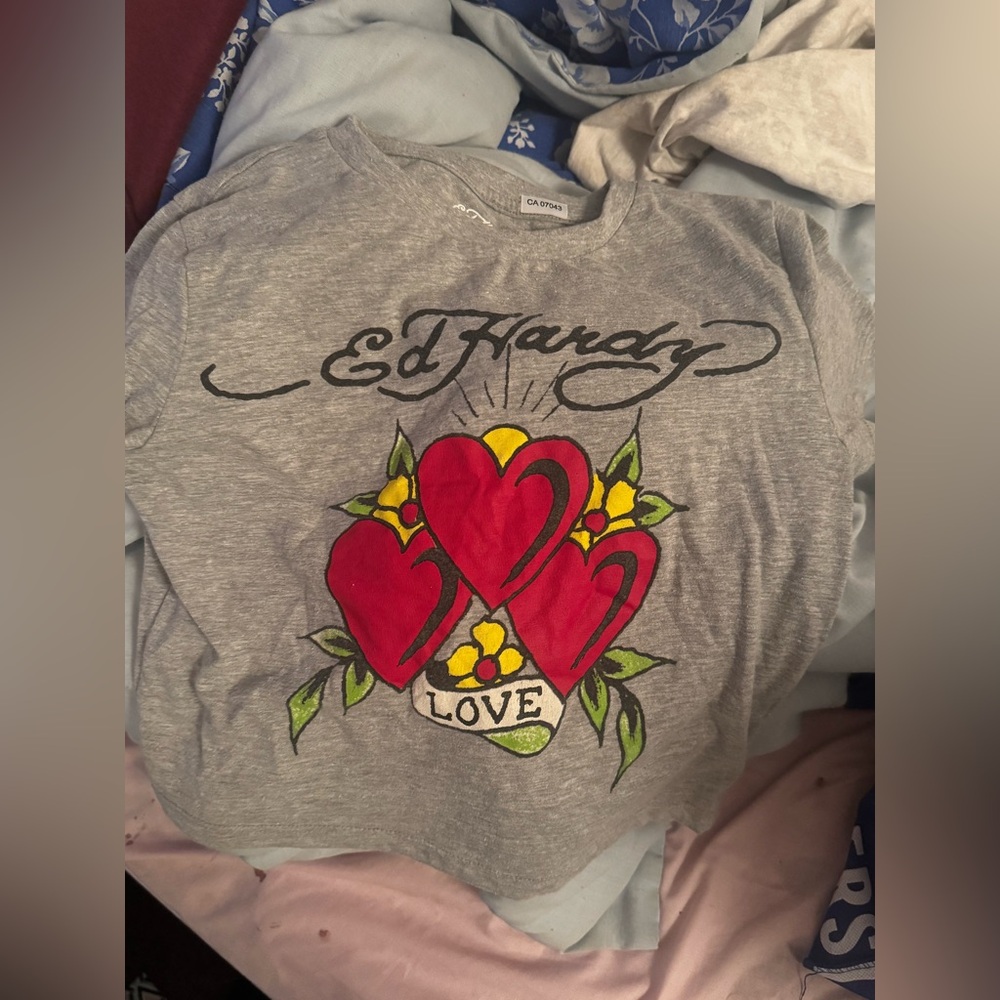 ED HARDY graphic baby-tee